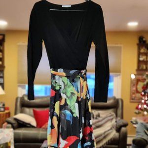 Long Sleeve V-Neck Dress